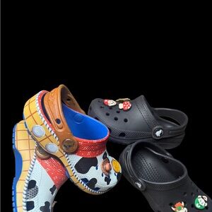 CROCS Kids Slippers - Black, Red, Blue, Brown, White